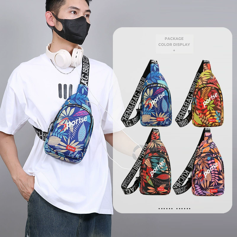 Нагрудная сумка с принтом мужская сумка через плечо женская мода спортивная студентка грудь рюкзак тренд