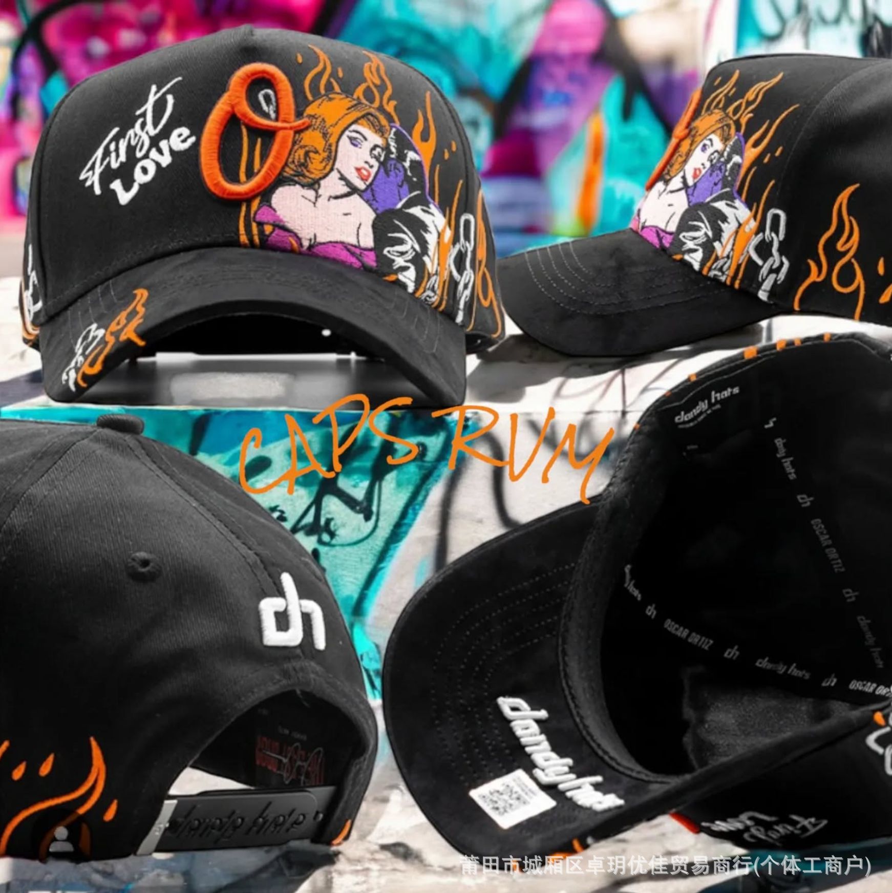 Nuevo sombrero de béisbol DANDY sombrero de letras punzadas sombrero de ajuste sombrero de moda sombrero D - 9