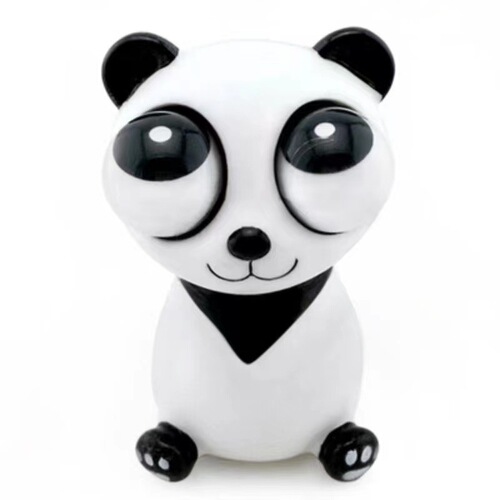 Funny decompression pinch artifact red panda stare creative funny design pop-eyed panda squeeze decompression toy cute