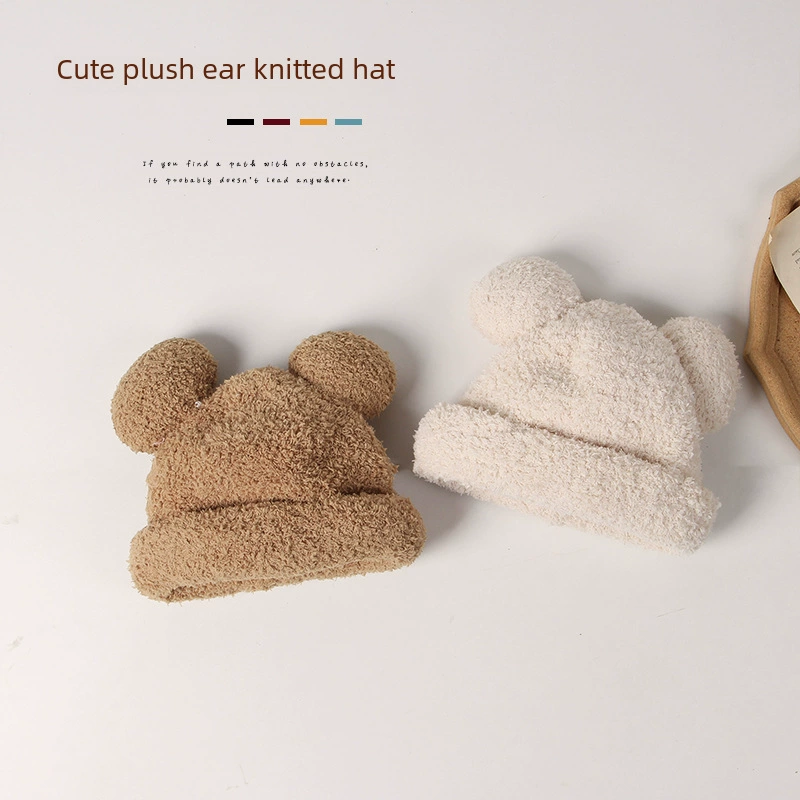 Colored children's winter keep warm hat, city style, western style
