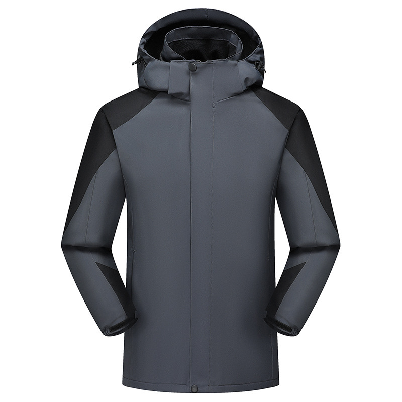 Wanbo Long ポーラーフリースジャケット、男性と女性用、ベルベットと厚みのあるアウトドア登山ジャケット、防風性と防水性のグループカスタムジャケット|undefined