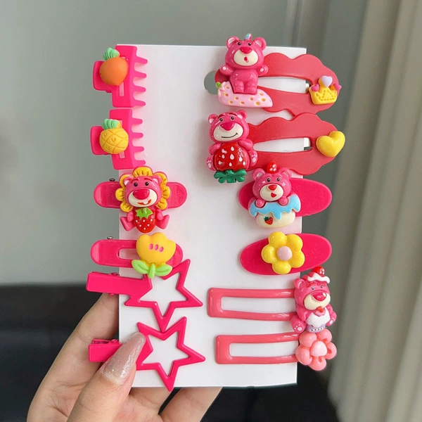 Strawberry Bear twelve-piece set (with cardboard)