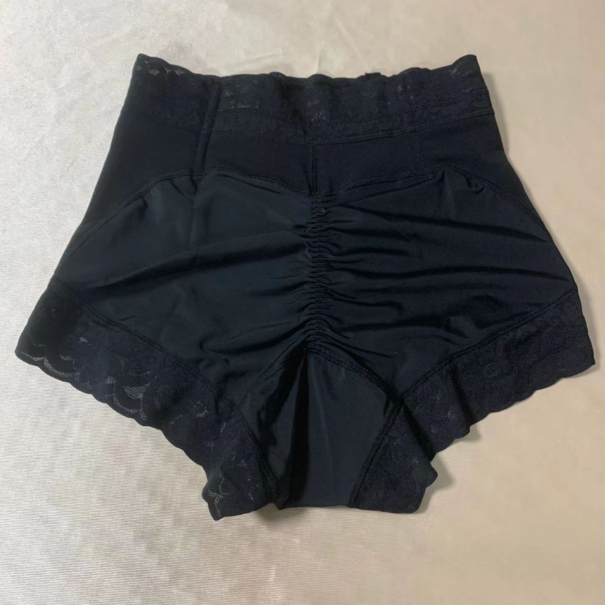 Pantalones transfronterizos de tela de nailon spandex reforzado de 260 g con soporte de hueso de acero, moldeado de cintura, levantamiento de glúteos y pantalones de compresión con control de barriga.