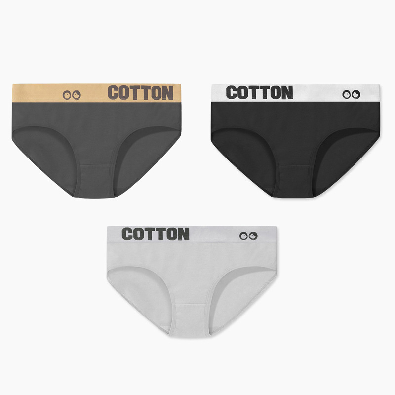 Women's Underwear Solid Color Cotton Unisex Briefs Sports Youth Boxer Briefs Simple Breathable Shorts