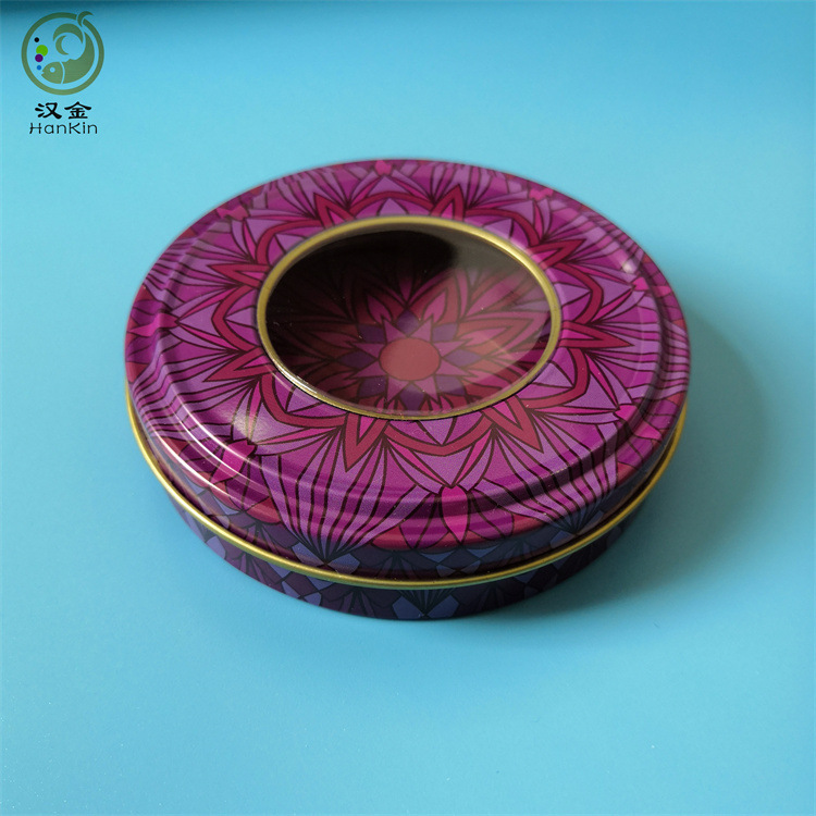 现货批发5g藏红花包装盒亚马逊番红花铁盒3g樊文花开窗小铁罐