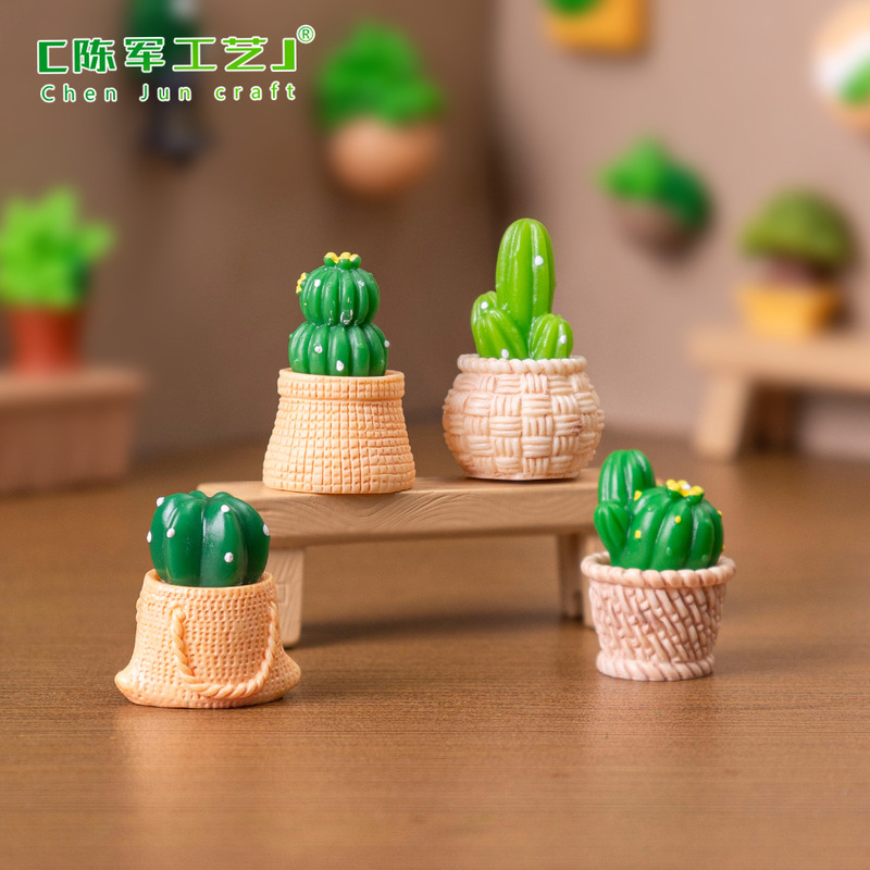微景观创意挂壁绿植多肉仙人掌盆栽 娃屋diy装饰品配件迷你小摆件|undefined