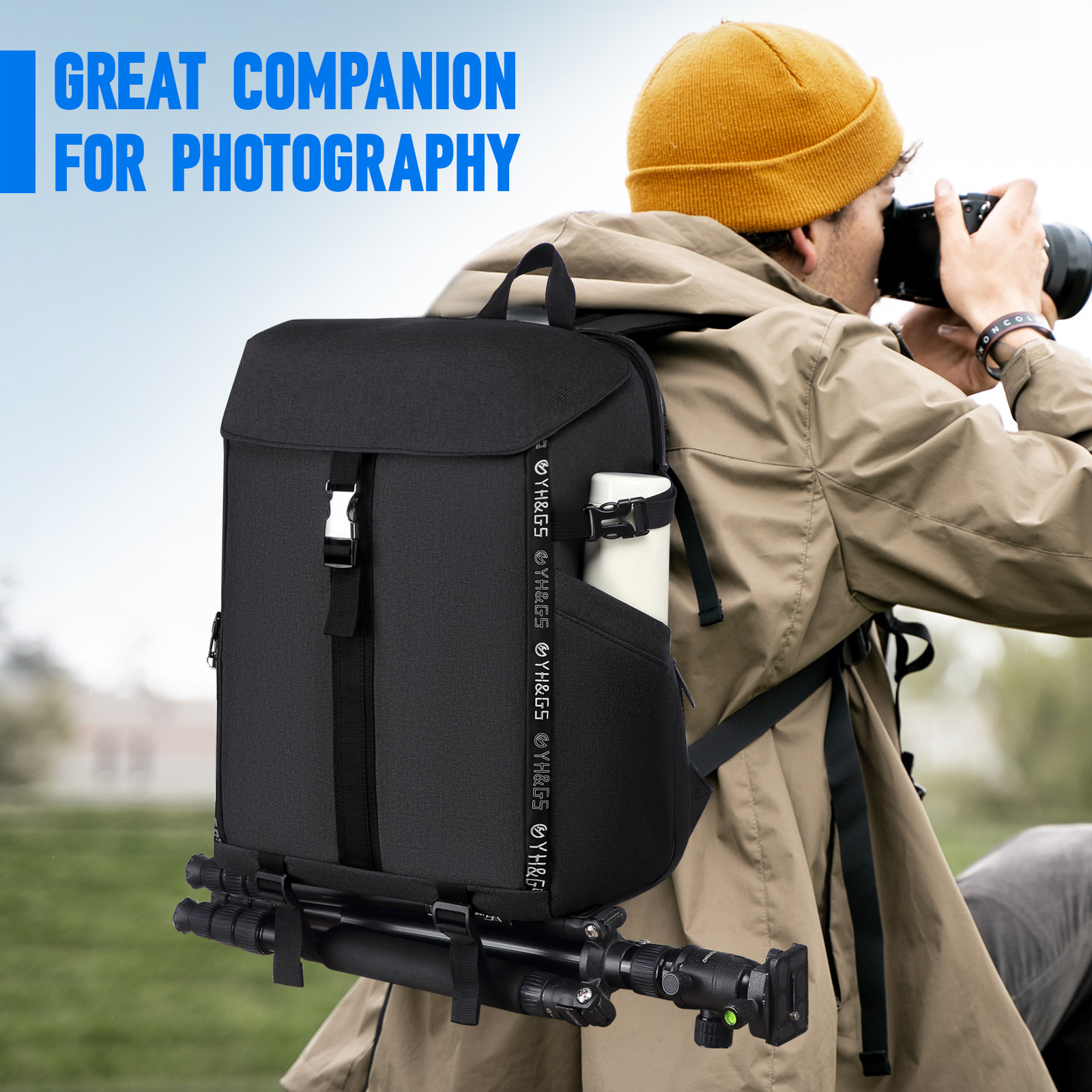 Photography Backpack, Laptop Drone Large-Capacity Backpack, Women's Professional Camera Bag, Men's Waterproof Dslr Digital Bag