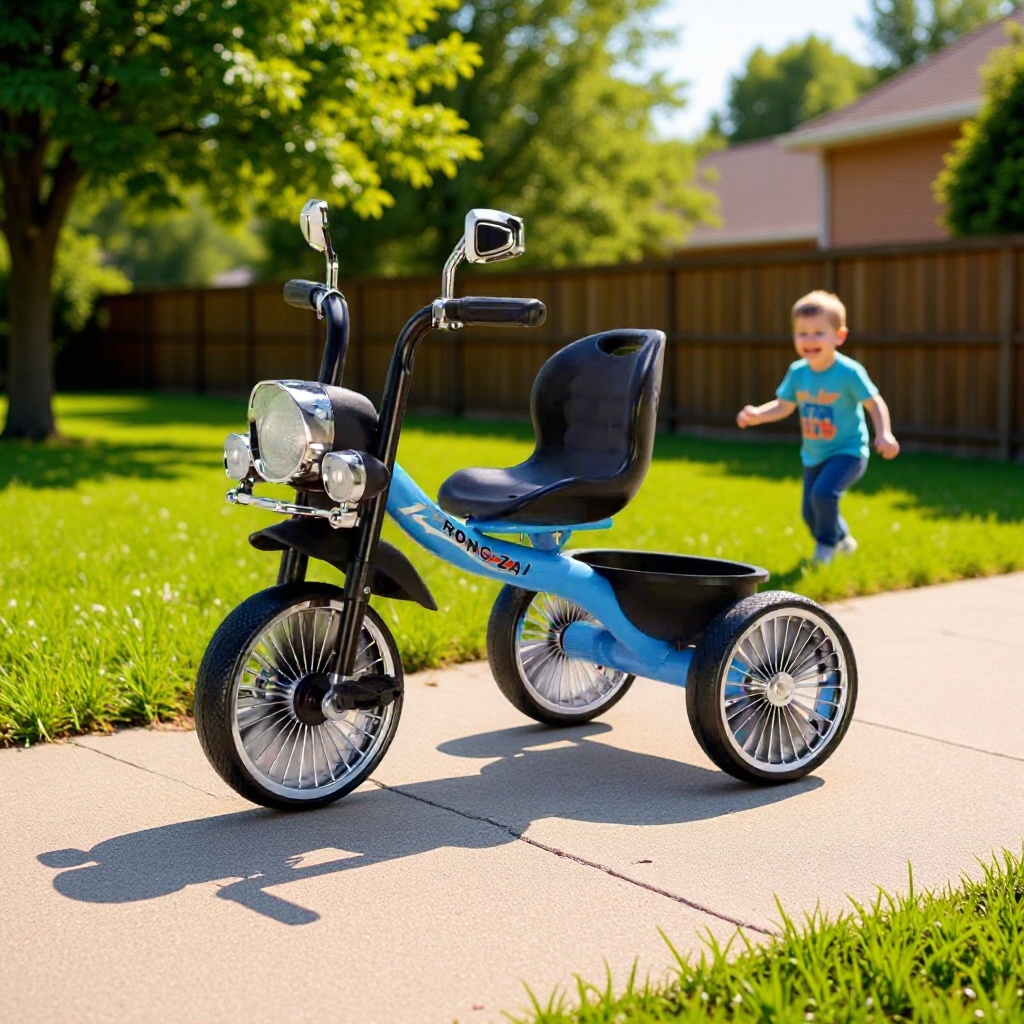 Manufacturer Supplies New Children's Tricycle, Baby Bicycle, Lighted Hand-Pushed Tricycle, Pedal Bicycle Batch