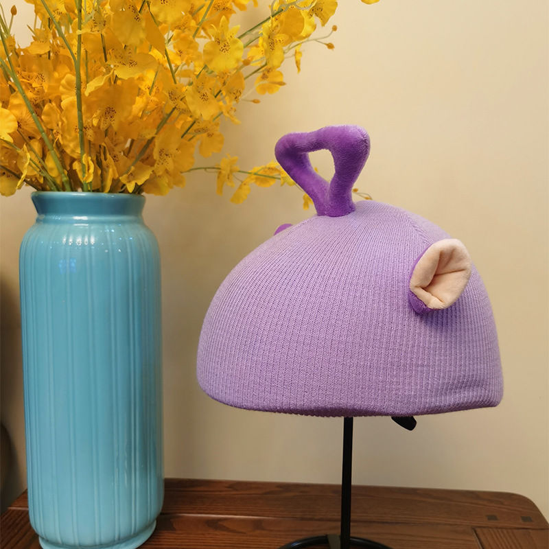 Cubierta de casco de esquí de dibujos animados lindo personalidad cálida placa única cubierta de casco de doble placa bicicleta muñeca cubierta decorativa a prueba de viento