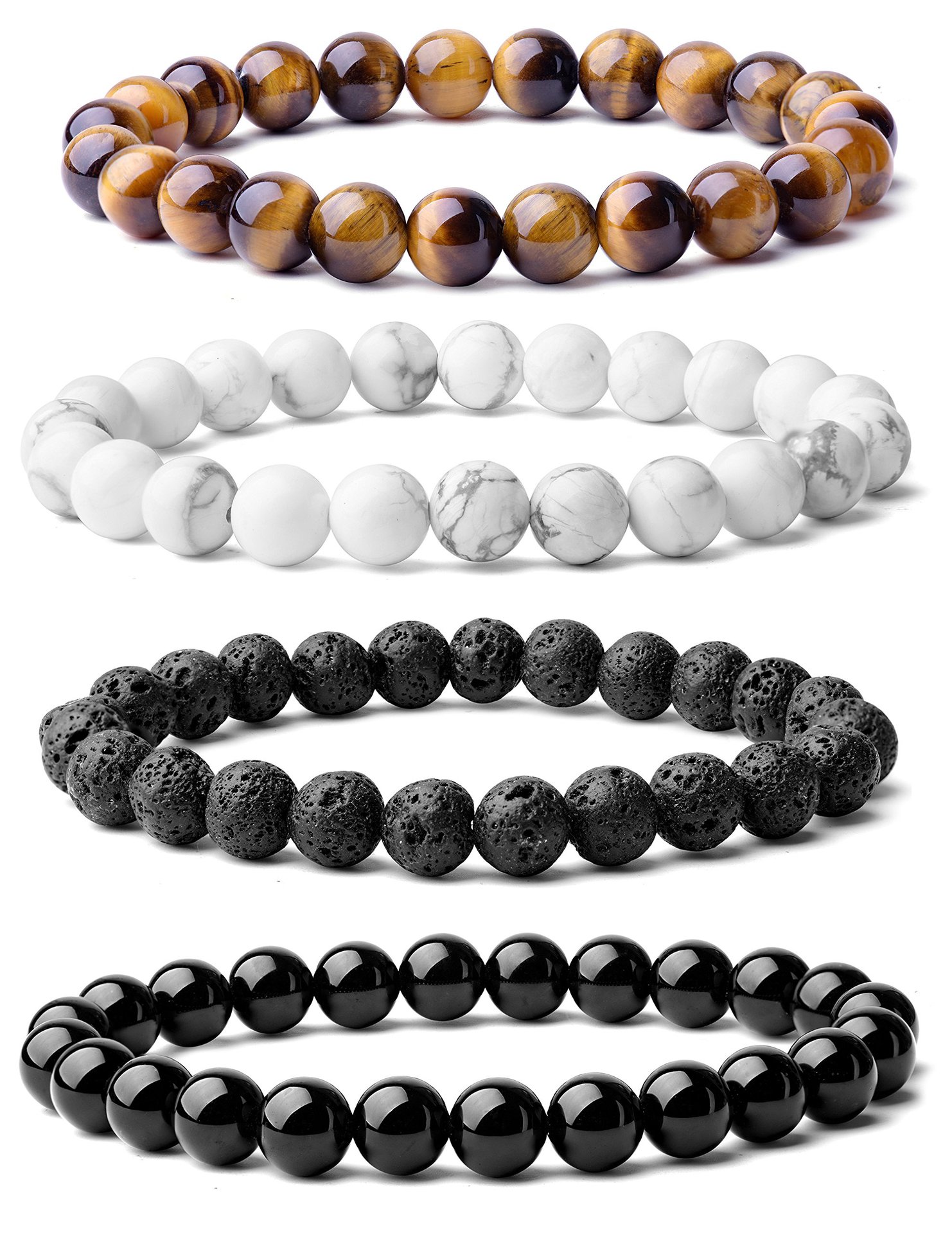21g Weight Bracelets Classification 1 Piece Quantity Housewarming, Birthday, Festival Occasion natural stone, Agate Material Solid Color Pattern Unisex Gender Beaded Design Ethnic Style Style Ethnic Style Solid Color Natural Stone Agate Beaded Bracelets 10