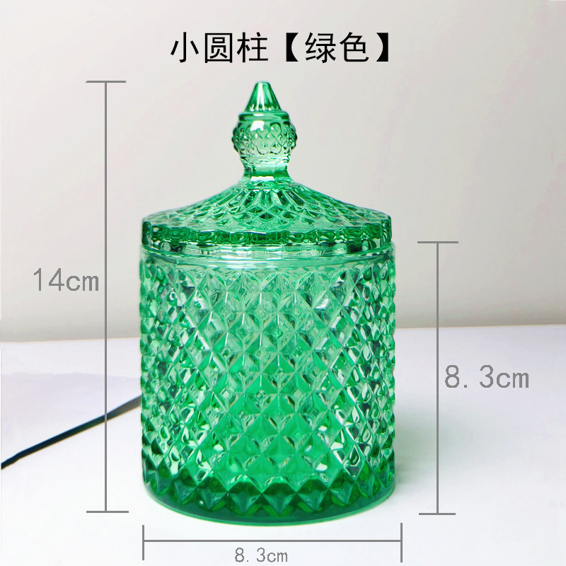 1 ピースロットヨーロッパクリスタルガラス角砂糖装飾瓶収納瓶ジュエリー収納瓶モデルルーム家庭用家具|undefined