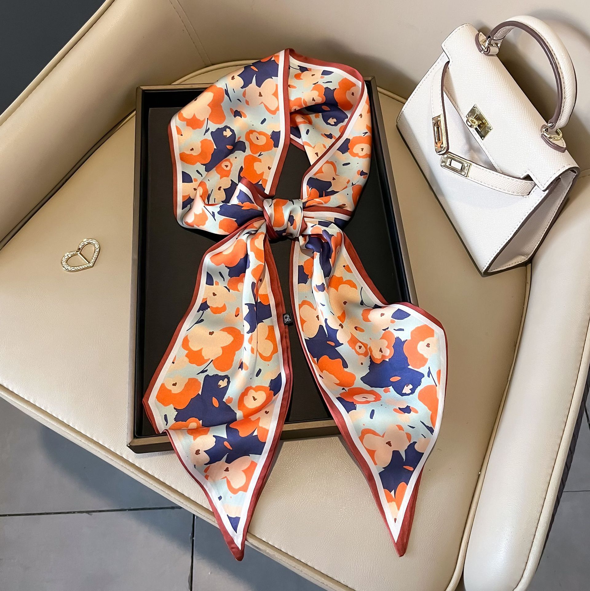 Nuevo caju pequeño cinturón de bufandas onduladas caju multifuncional cinturón de pelo de alta calidad bufandas profesionales