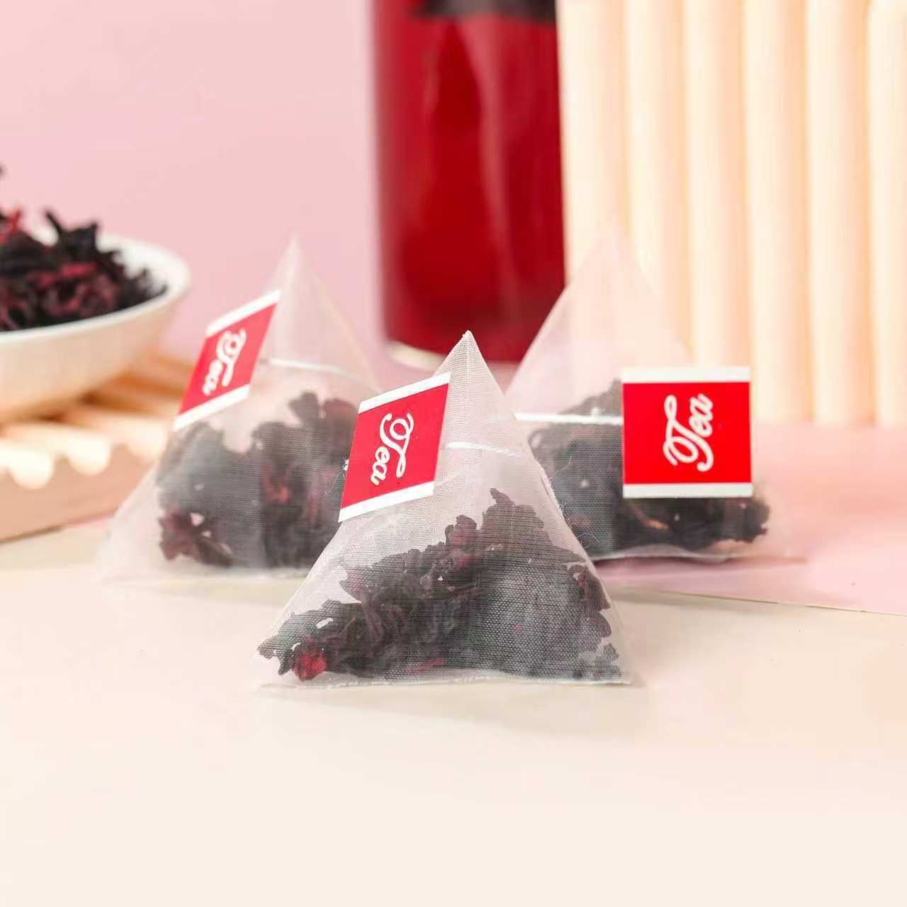 Roselle Hibiscus Tea Bags Luo Shen Hua 30 Bags x 2g Sugar Free Floral Herbal Tea 60g overview