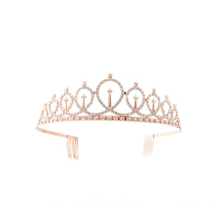 Cross-border European fashion bridal headwear crown headband birthday party headband queen wholesale European style crown