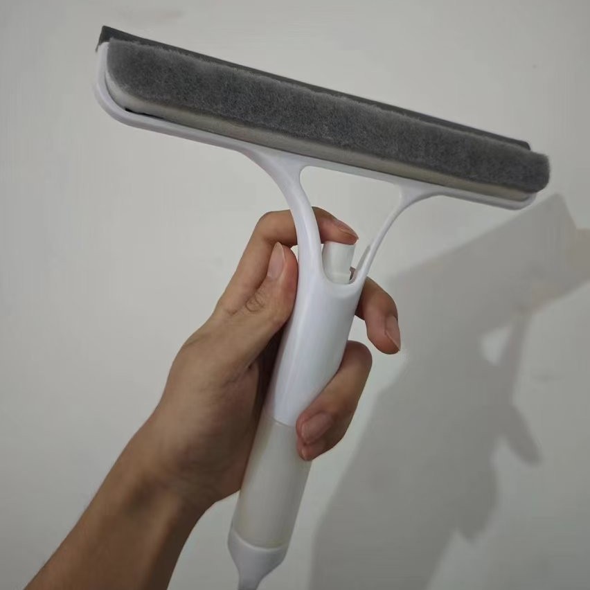 Multifunctional Glass Cleaning Tool Home Window Water Squeegee with Spray Bottle Special Cleaning Three-in-One
