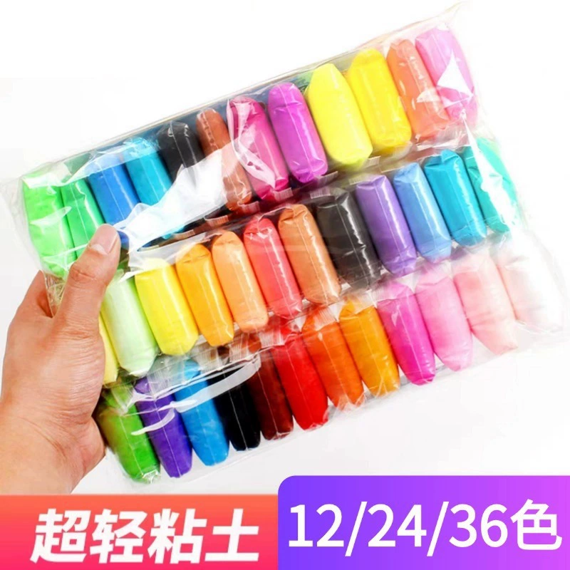 Ультралегкая глина 24 цвета, глина 36 цветов, пластилин, безопасная для детского сада, легкая глина оптом
