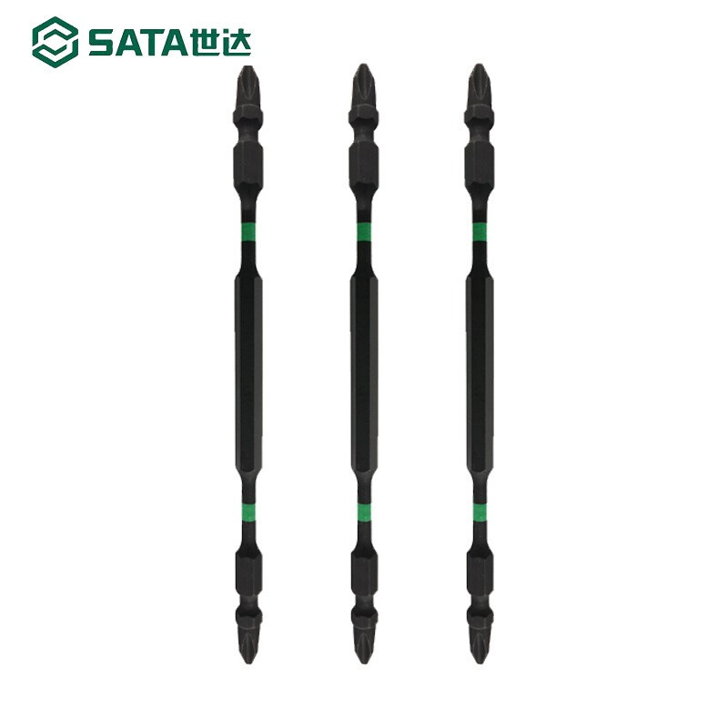 SDA SATA 59823 10 piezas conjunto 6.3MM serie 150MM largo anti-impacto doble cabeza de tornillo #3 / #3