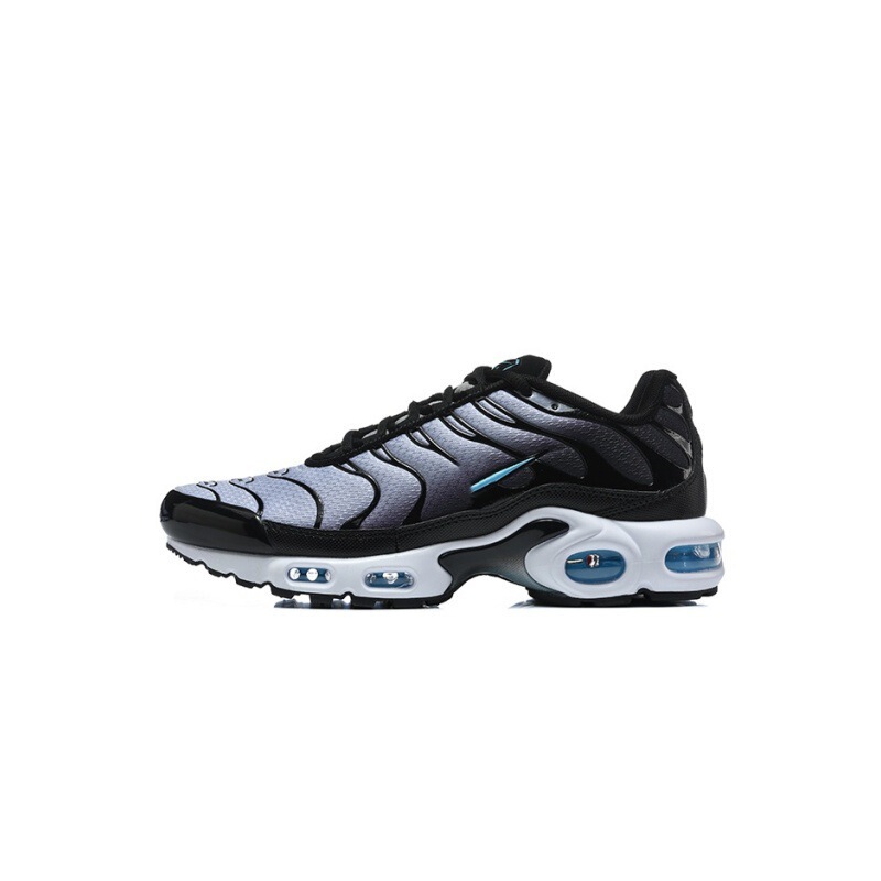 TN Millennium Style Black-Grey Gradient Blue Air Cushion Running Shoes, Breathable Mesh Thick-Soled Retro Snake Pattern Sneakers for Men and Women TN Millennium Style Black-Grey Gradient Blue Air Cushion Running Shoes, Breathable Mesh Thick-Soled Retro Snake Pattern Sneakers for Men and Women