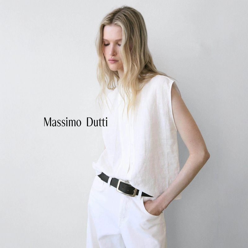 Spring/Summer New Massimo Dutti 2026 Women's Casual New Chinese Style Linen Sleeveless Shirt with Button Decoration Spring/Summer New Massimo Dutti 2026 Women's Casual New Chinese Style Linen Sleeveless Shirt with Button Decoration
