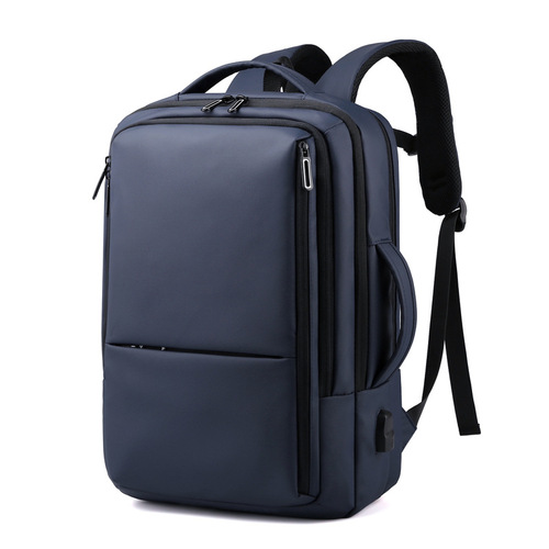 Business Gift Dual-Compartment Laptop Backpack Manufacturer with USB Skin Dual Shoulder Bag LOGO Printing