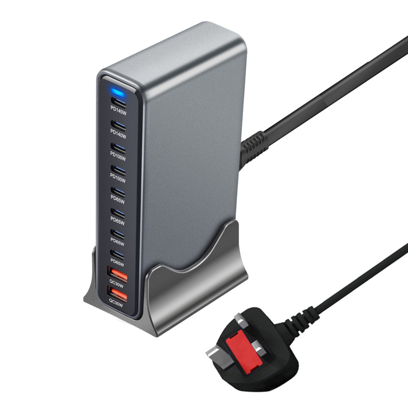 人気の 800 ワットマルチポート携帯電話充電器 USB 高速充電 PD ハイパワー充電器窒化ガリウムデスクトップ充電ステーション|undefined