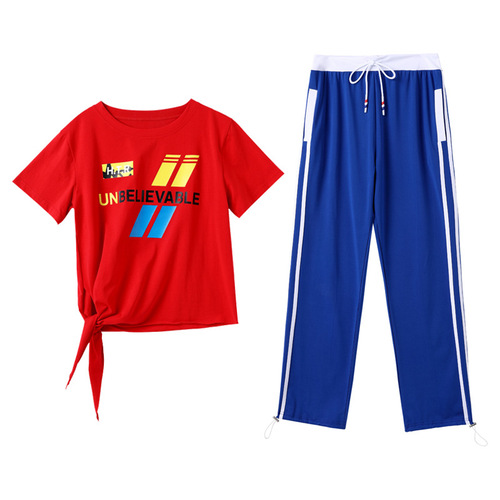 Square dance clothing new suit shuffle dance sportswear spring and autumn fashion trend fitness ghost dance clothes for women