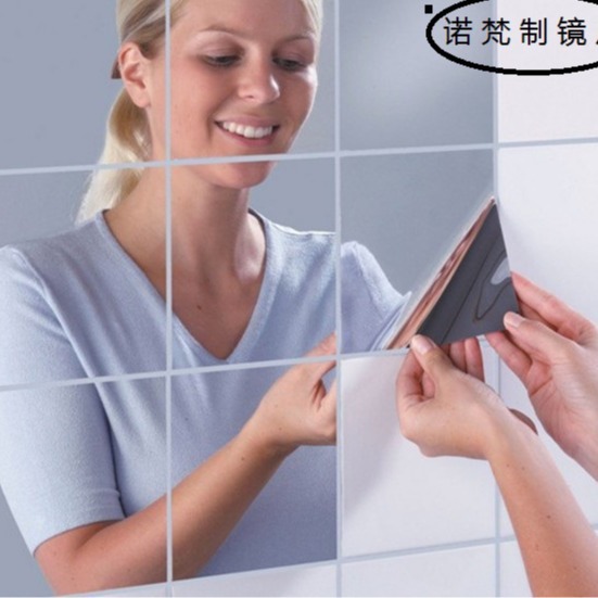 공장 직접 국경 아크릴 거울 안티 스크래치 자기 접착 부드러운 거울 벽 스티커 거실 침실 욕실 거울