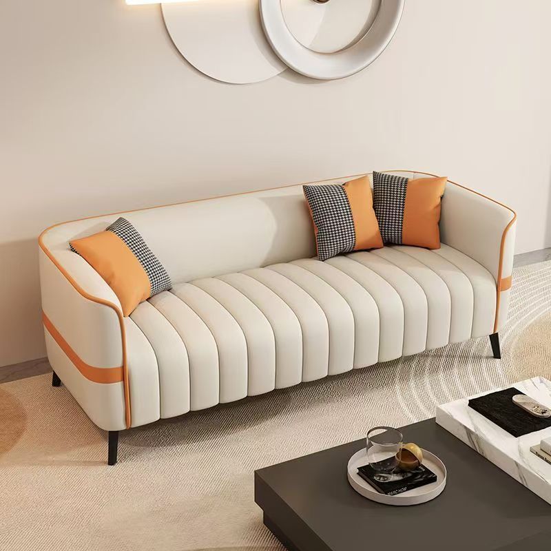 Sofa Small Apartment Office Clothing Store Rest Area Reception Beauty Salon Double Three-Seat Sofa Living Room