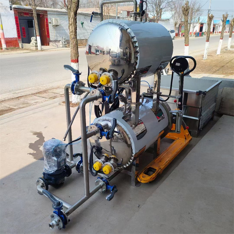 出售二手商用真空包装食品高温杀菌锅 双层喷淋式杀菌设备 回收