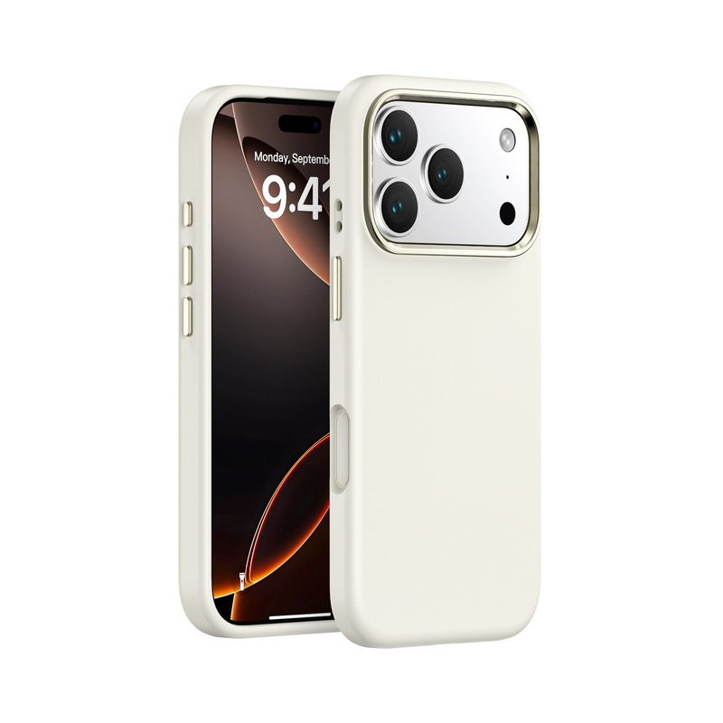 Apple 17 携帯電話ケース メタルモデル iPhone17Air 携帯電話ケース ins スタイル液体シリコーン携帯電話ケースに適しています。|undefined
