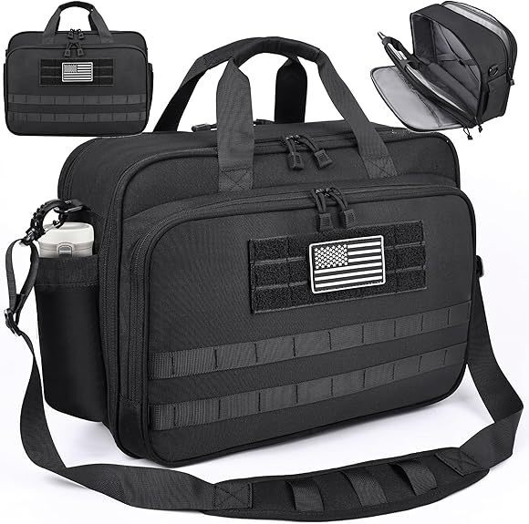 Cross-Border Tactical Messenger Bag Briefcase Men's Laptop Bag 15.6inch Messenger Shoulder Bag Work Bag