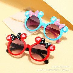 Wholesale Mickey Children's Sunglasses, Children's Butterfly Bow Cartoon Cute Girls Sun Protection Sunglasses Factory