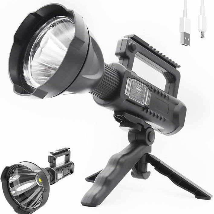 Nueva linterna P70 luz intensa al aire libre multifuncional prospector USB recargable iluminación remota P90 lámpara portátil