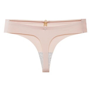 Low Waist Sexy G-string Women's Personality Underwear Women's Charming Temptation Hook Ice Silk T-string Underwear Women's European and American