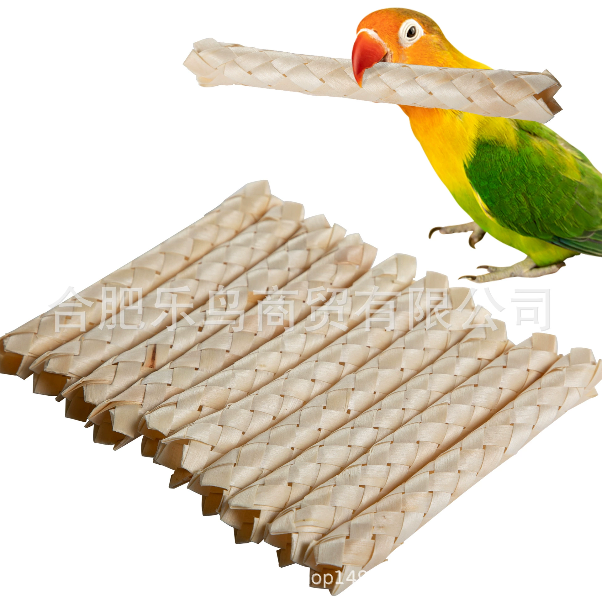 DIY аксессуары попугай кусать игрушку игрушка птица игрушка цветная вязаная игрушка кусающая струнка деревянная труба цвета тканая игрушка трансграничная