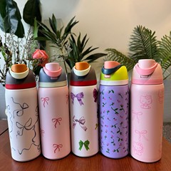クロスボーダー Owala 同じスタイルの断熱カップ 304 ステンレス鋼ウォーターカップポータブルバウンスカップポータブルダブルドリンクカップストローカップ