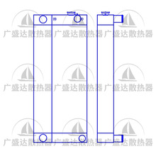 Foton Lovol 福田雷沃FR220-7水油一体油散挖掘机液压油散热器