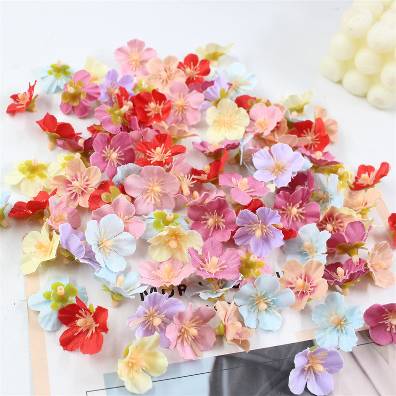 DIY Handmade Garland Hairpin Flower Material Decoration Wedding Artificial Flower Flower Head Cherry Blossom Peach Blossom Plum Blossom Baby's Breath DIY Handmade Garland Hairpin Flower Material Decoration Wedding Artificial Flower Flower Head Cherry Blossom Peach Blossom Plum Blossom Baby's Breath