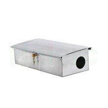 PCO捕鼠器 大型诱饵盒 捕鼠盒 金属鼠饵盒 电镀鼠盒 HC15008