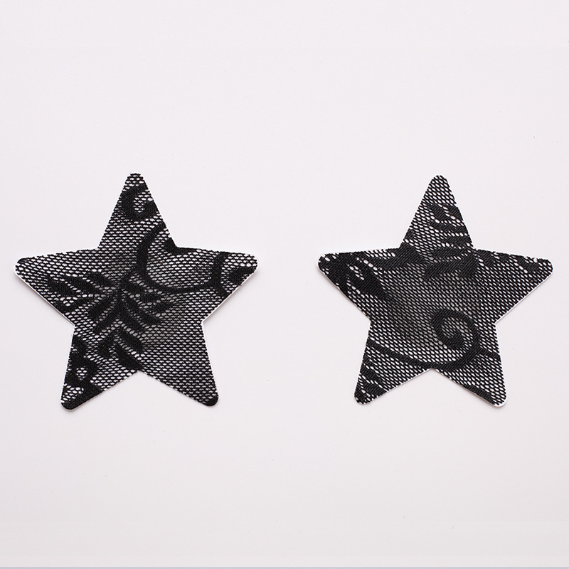 TU 레이스 다섯개 별 블랙