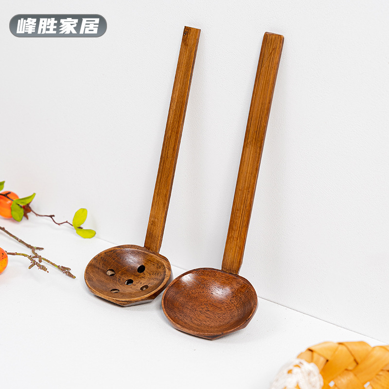 Japanese-Style Wooden Ramen Soup Spoon, Wooden Spoon for Spicy Hot Pot, Long-Handled Soup Spoon, Hot Pot Spoon, Noodle Spoon, Skimmer, Wooden Spoon, Custom-Made Japanese-Style Wooden Ramen Soup Spoon, Wooden Spoon for Spicy Hot Pot, Long-Handled Soup Spoon, Hot Pot Spoon, Noodle Spoon, Skimmer, Wooden Spoon, Custom-Made