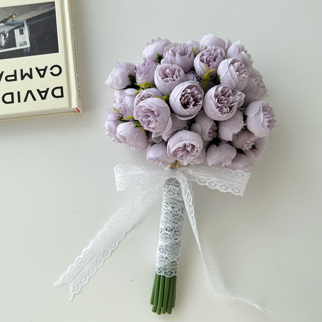 Ottieni un certificato di bouquet di tulipani fatti a mano, bouquet di simulazione di matrimonio, fiori, studio fotografico di matrimonio coreano, oggetti di scena_voghion.com