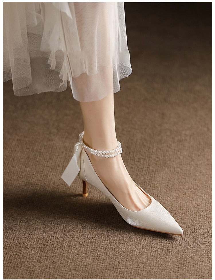 Women's Elegant Solid Color Point Toe Pumps display picture 14