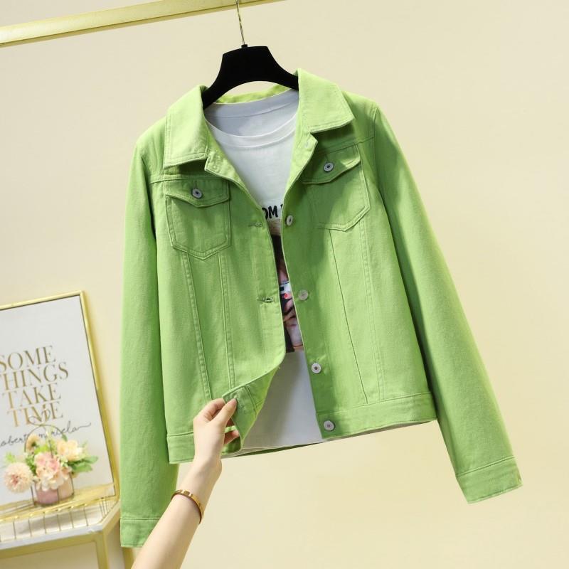 Real Shot of Women's Short Denim Jacket, 2026 Autumn New Vintage Denim Jacket, Trendy Cute Student Jacket