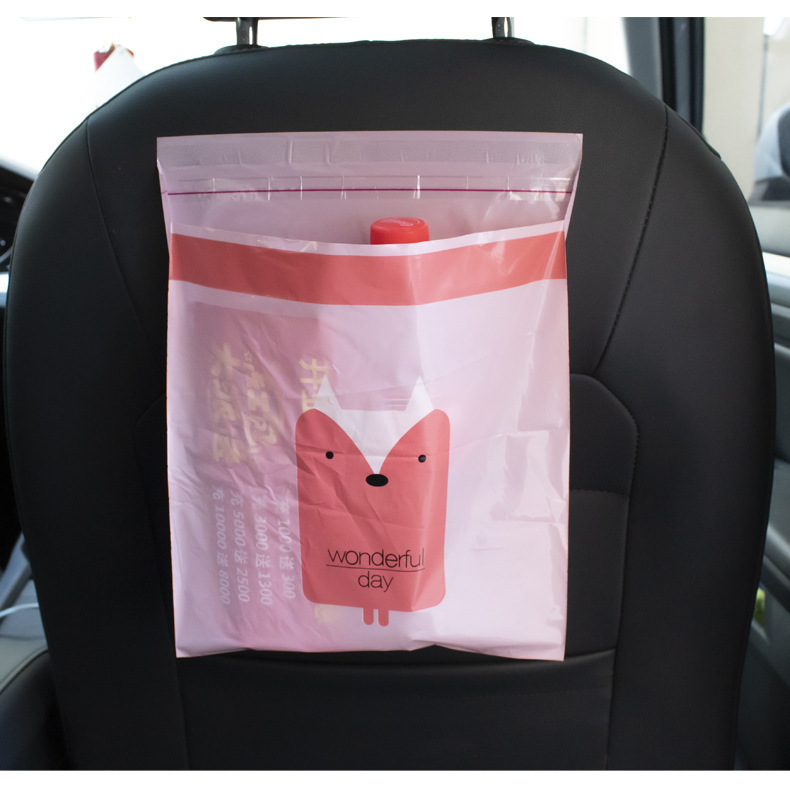 Car Trash Bag Paste Type Car Storage Bag Home Car Dual-Use Disposable