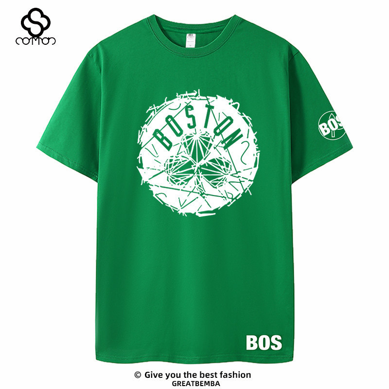 Celtic Team Short-Sleeve T-Shirt Boston Basketball Oversized Casual T-Shirt Jaylen Brown Tatum Summer Celtic Team Short-Sleeve T-Shirt Boston Basketball Oversized Casual T-Shirt Jaylen Brown Tatum Summer