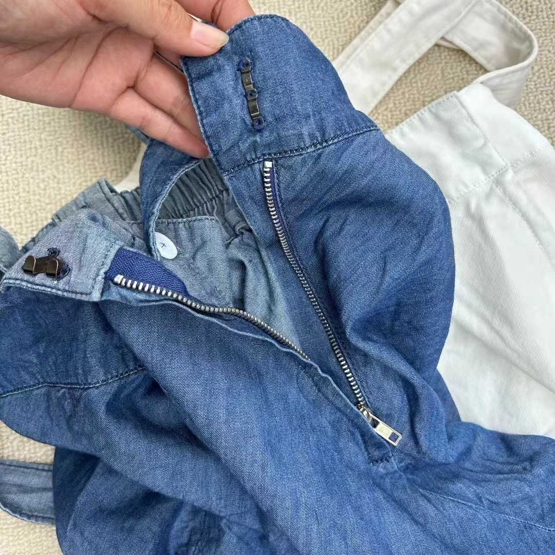 24 día nuevo vestido de correa de niños vaquero vestido de correa de niña