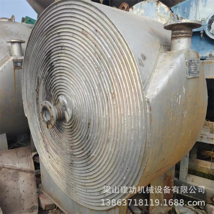 二手不锈钢螺旋板式换热器 导热油冷却器 间壁式气体换热冷凝器