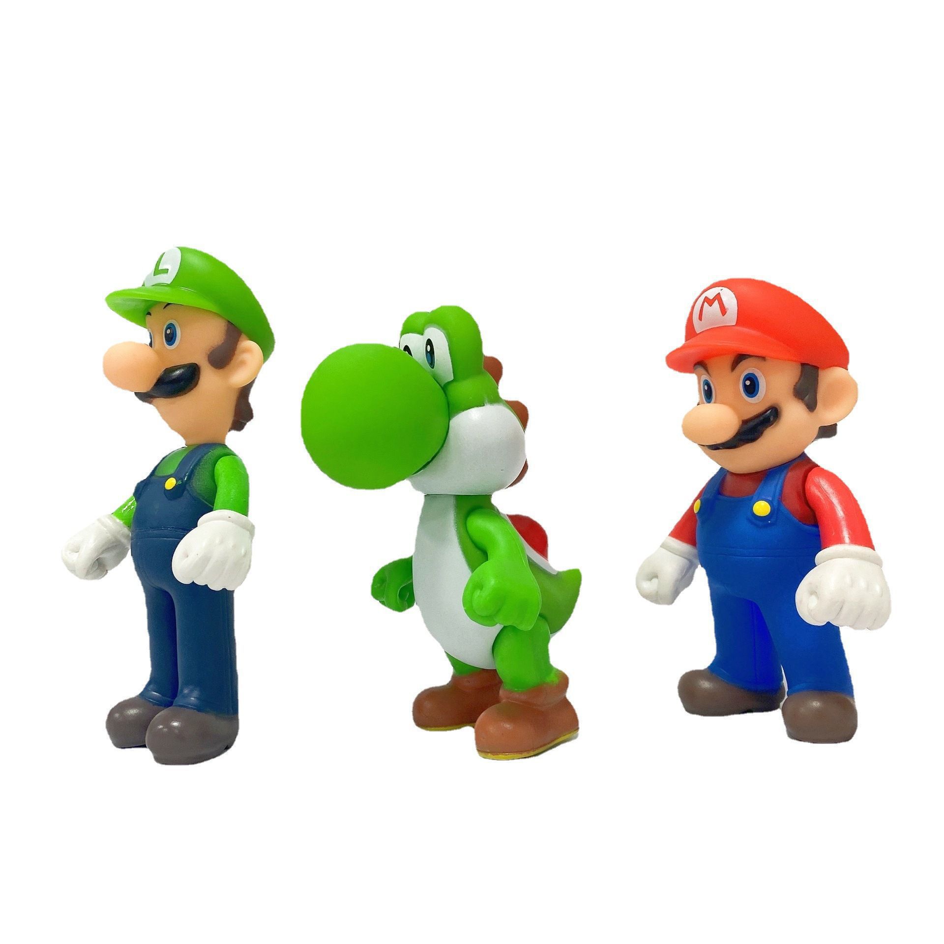 Anime dibujos animados 3 Super Mario Yaxilong Luigi muñeca móvil figuras decoraciones de escritorio adornos