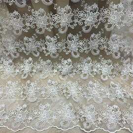 蕾丝绣花布汉服服装设计师面料新款春夏季女装布料厂家批发现货